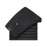 Trendy Stretch Dark Plaid Casual Pants Men