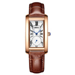 Luxury Women Leather Waterproof  Watch