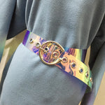 Transparent Pvc Casual Jeans Pants Belt for Women
