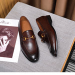 Men's Fashion British Vintage Horsebit Loafers