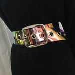 Transparent Pvc Casual Jeans Pants Belt for Women
