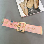 Transparent Pvc Casual Jeans Pants Belt for Women