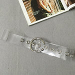 Transparent Pvc Casual Jeans Pants Belt for Women