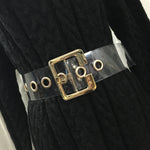 Transparent Pvc Casual Jeans Pants Belt for Women