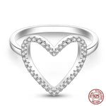 Sterling Silver Star Moon Zircon Rings - OPENDOORS ENTERPRISE