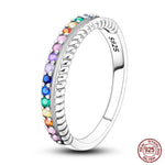 Sterling Silver Star Moon Zircon Rings - OPENDOORS ENTERPRISE