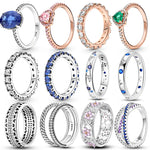 Sterling Silver Star Moon Zircon Rings - OPENDOORS ENTERPRISE