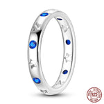 Sterling Silver Star Moon Zircon Rings - OPENDOORS ENTERPRISE