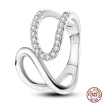 Sterling Silver Star Moon Zircon Rings - OPENDOORS ENTERPRISE