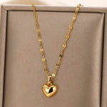 Stainless Steel Love Heart Necklace - OPENDOORS ENTERPRISE