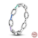 Sterling Silver Star Moon Zircon Rings - OPENDOORS ENTERPRISE
