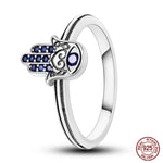 Sterling Silver Star Moon Zircon Rings - OPENDOORS ENTERPRISE