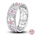 Sterling Silver Star Moon Zircon Rings - OPENDOORS ENTERPRISE