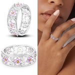 Sterling Silver Star Moon Zircon Rings - OPENDOORS ENTERPRISE