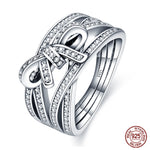 Sterling Silver Star Moon Zircon Rings - OPENDOORS ENTERPRISE