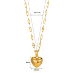 Stainless Steel Love Heart Necklace - OPENDOORS ENTERPRISE