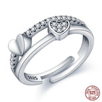 Sterling Silver Star Moon Zircon Rings - OPENDOORS ENTERPRISE