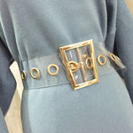 Transparent Pvc Casual Jeans Pants Belt for Women