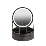 Round Smart LED Makeup Bag with Mirror Lights - OPENDOORS ENTERPRISE