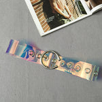 Transparent Pvc Casual Jeans Pants Belt for Women