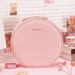 Round Smart LED Makeup Bag with Mirror Lights - OPENDOORS ENTERPRISE